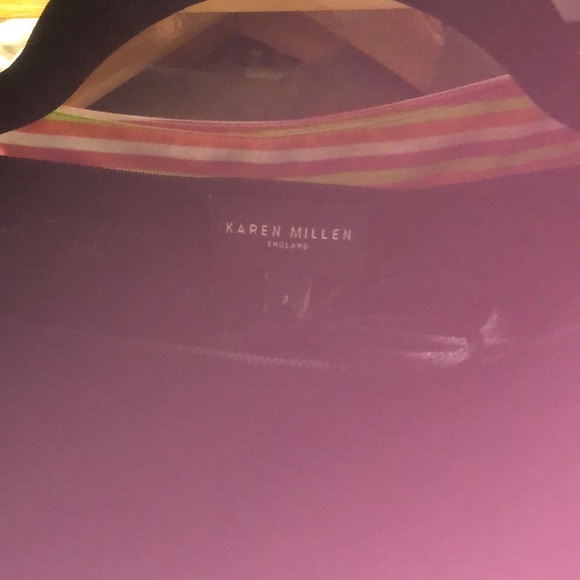 ✨Last chance -donating this week✨3/$30 |Black Karen Millen top w lace-up sleeves - Picture 2 of 4